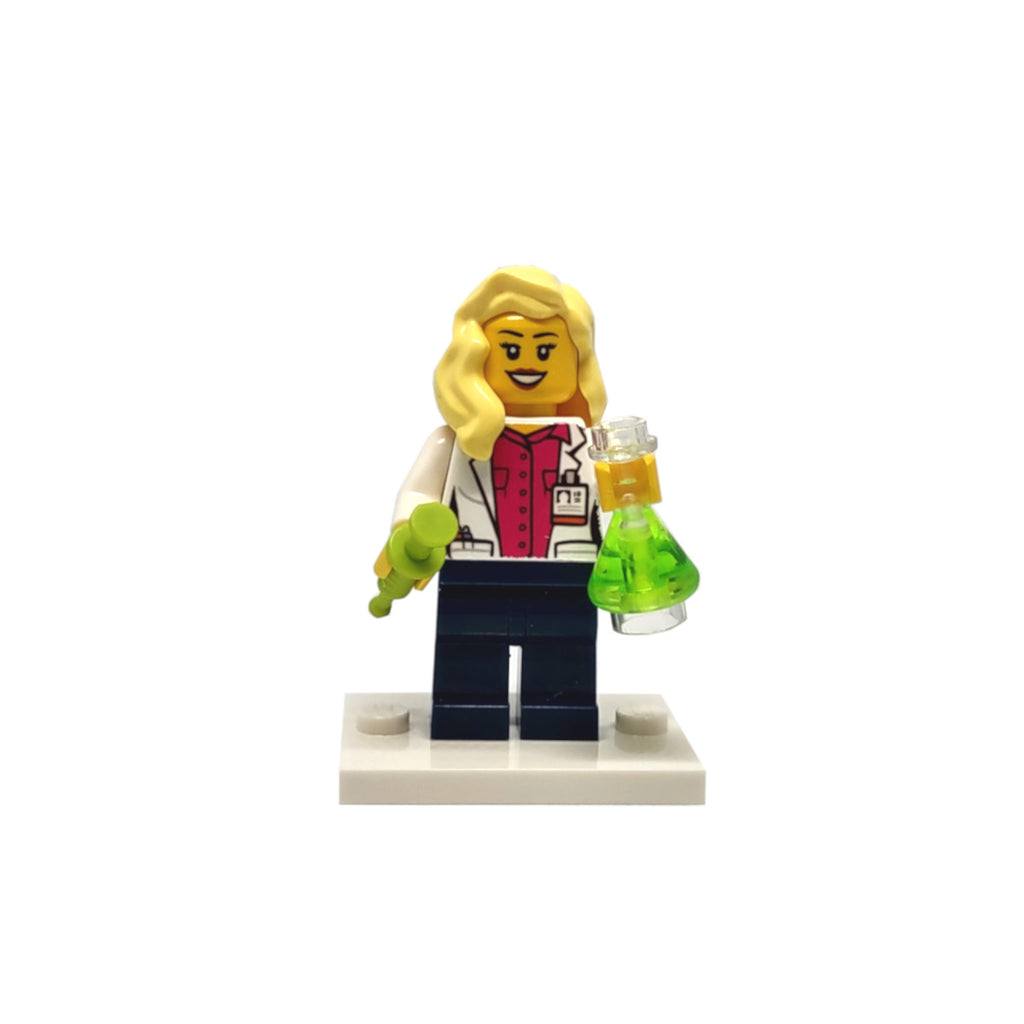 ScienceGrit Custom Female Scientist Figurine Add-On with