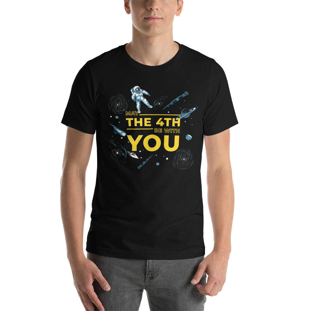 Unisex Short Sleeve Premium Cotton T-shirt - May The Force Be With You