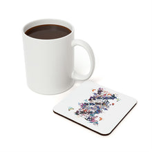 Floral DNA Cork Back Coaster | Gift for Biologists, Geneticists, or Life Science Lovers