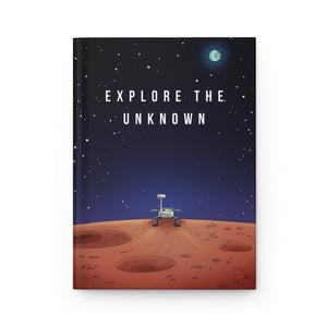 Explore The Unknown Hardcover Journal Notebook