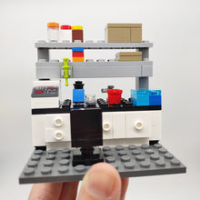 Custom LEGO® Lab Set - Lab Bench | (Minifigure not included) | Gift for Laboratory Scientists/Technicians, Chemists, and Biologists