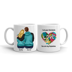 Personalized Mug For Science Loving Couple | Anniversary, Valentine's Day and Birthday Gift for Couples