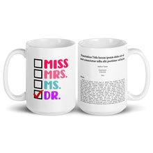 Graduation Dissertation/Thesis Mug - Memorable Graduation Gift