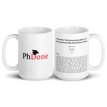 Graduation Dissertation/Thesis Mug - Memorable Graduation Gift