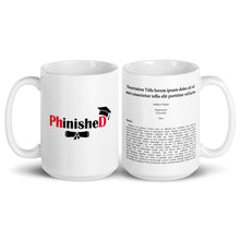 Graduation Dissertation/Thesis Mug - Memorable Graduation Gift