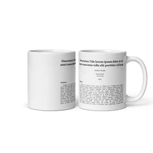 Graduation Dissertation/Thesis Mug - Memorable Graduation Gift