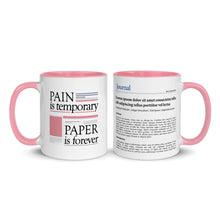 Publication Mug (Handle & Inside in Pink) - Perfect Gift for Master's/PhD Students, Postdocs, Professors, Researchers, and Scientists
