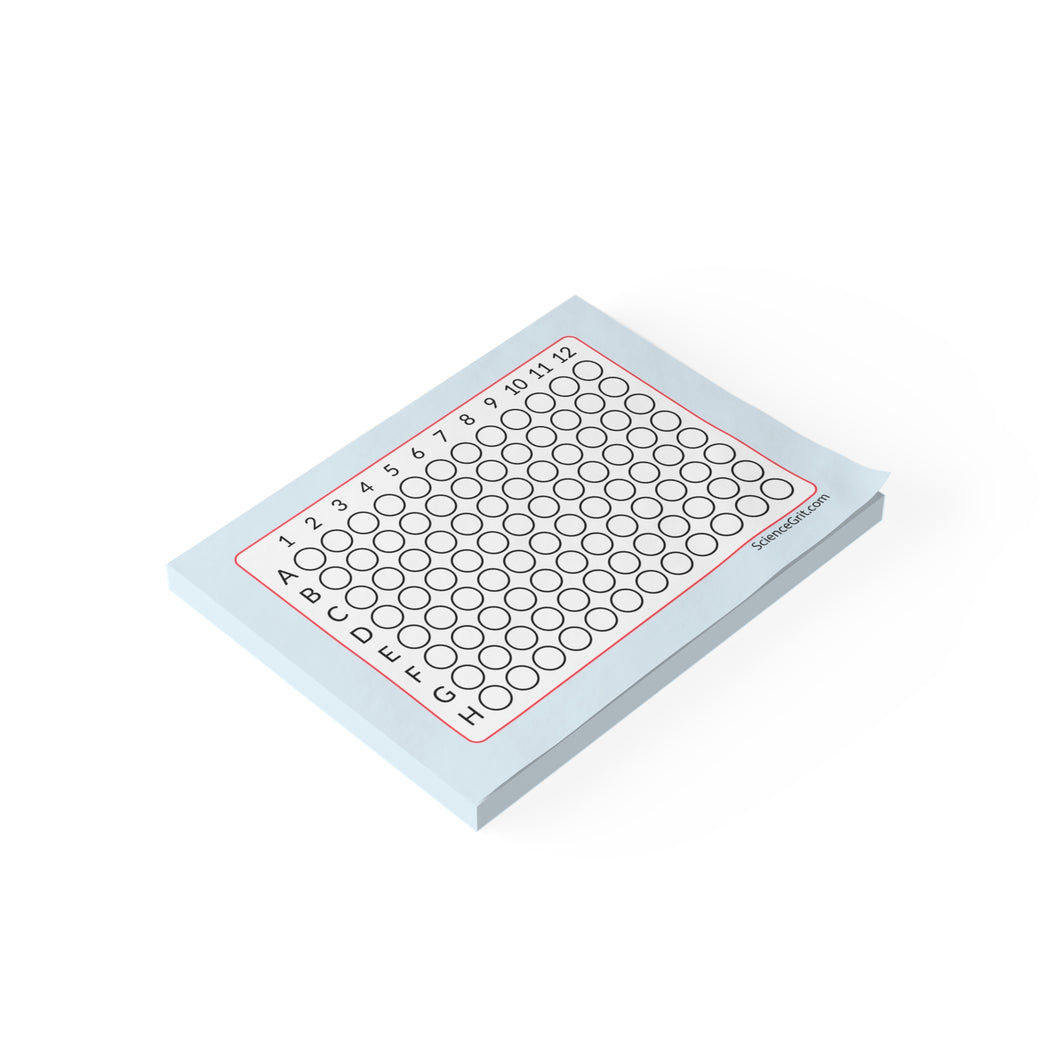 96 Well Plate Sticky Note for Cell Culture, qPCR, Imaging, ELISA, and High Throughput Screening