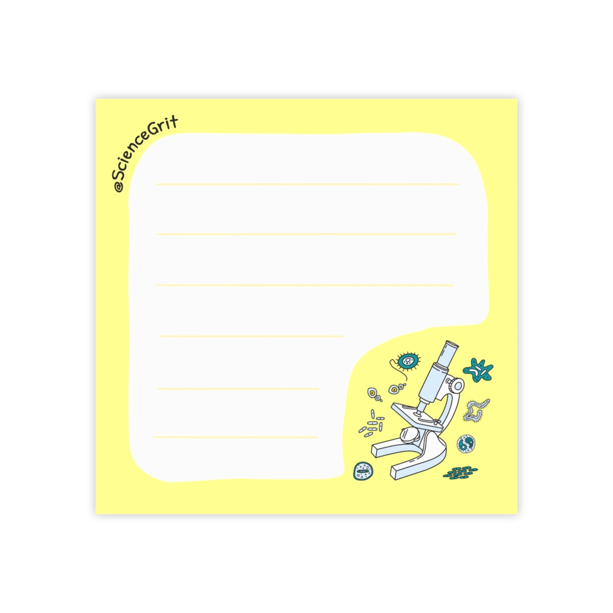 Microscope Microbiology Sticky Note – ScienceGrit