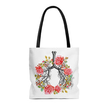 "Inhale the future. Exhale the past." Tote Bag | Gift for Pulmonologists, Medical Students, Respiratory Nurses, or Lung Researchers