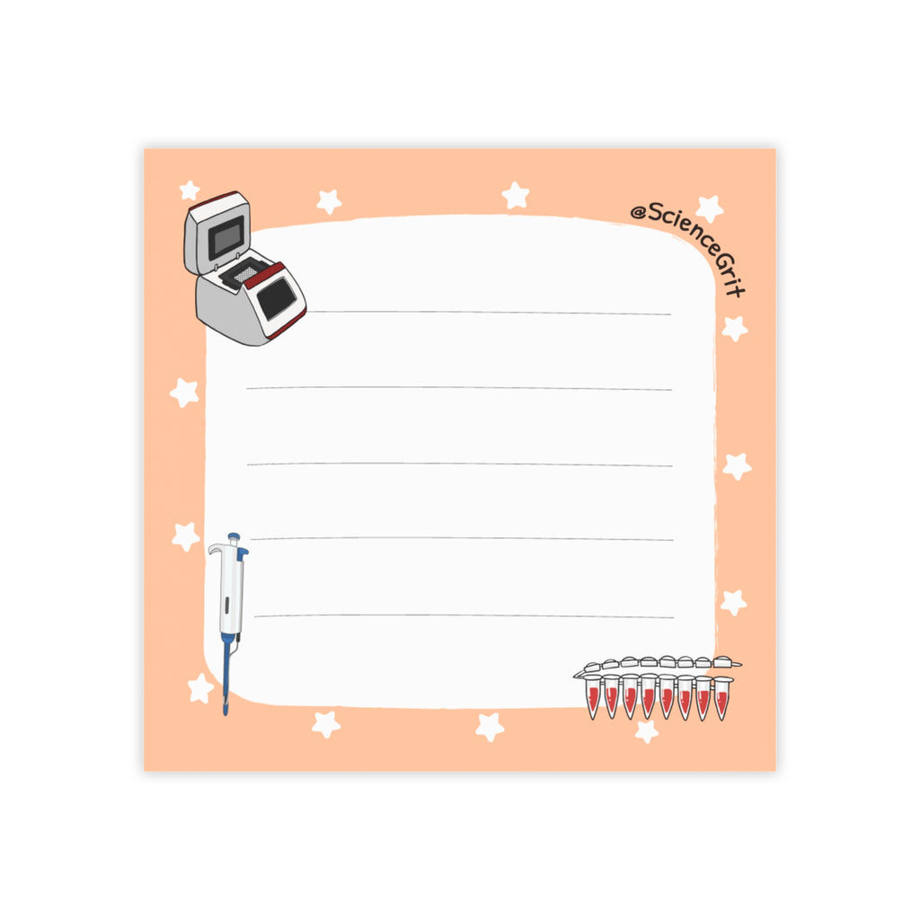 PCR, Pipette, and Tubes Sticky Note – ScienceGrit