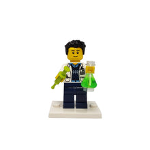 Custom LEGO® Lab Set - Male Scientist Minifigure with Micropipette and Flask | Gift for Chemists, Biologists, Medical Lab Technicians, and Science Enthusiasts