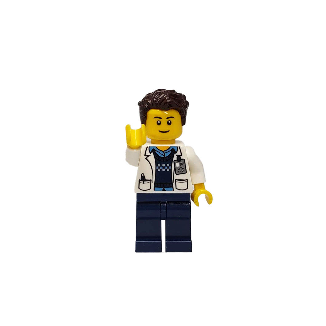 Custom LEGO® Lab Set - Male Scientist Minifigure | Gift for Biologists, Chemists, Medical Lab Technicians, and Biology Enthusiasts