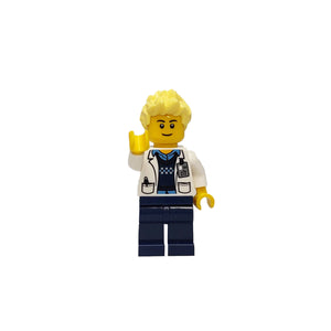 Custom LEGO® Lab Set - Male Scientist Minifigure | Gift for Biologists, Chemists, Medical Lab Technicians, and Biology Enthusiasts