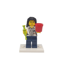 Custom LEGO® Lab Set - Female Scientist Minifigure with Micropipette and Lab Ice Bucket | Gift for Biologists, Chemists, Medical Lab Technicians, and Biology Enthusiasts