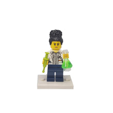Custom LEGO® Lab Set - Female Scientist Minifigure with Micropipette and Flask | Gift for Chemists, Biologists, Medical Lab Technicians, and Science Enthusiasts