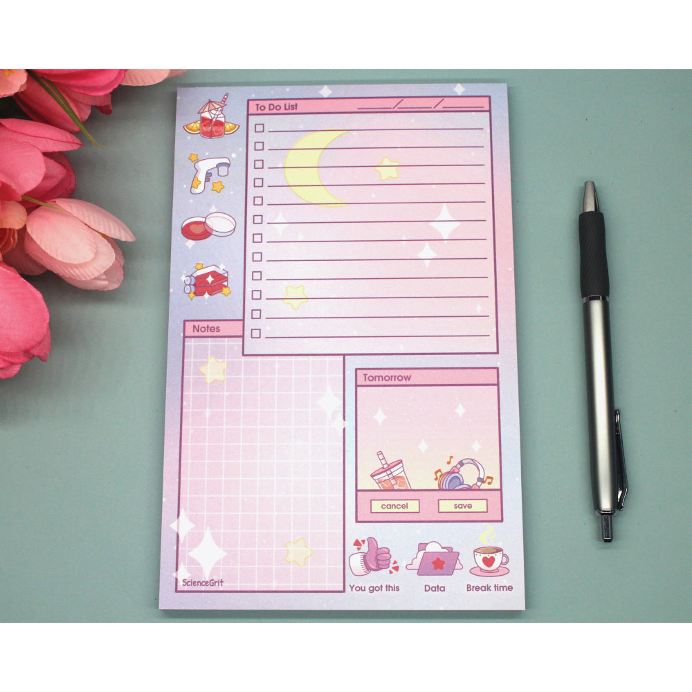 Daily Planner Pad - Cell Biology | Stationery Office Supplies Gift for Biologists and Researchers