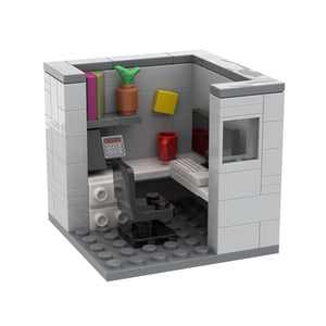 Custom LEGO® Office Set - Cubicle | (Minifigure not included) | Gift for People Working/Have Worked in a Cubicle