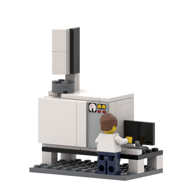 ScienceGrit Custom Brick-Built Lab Set - Gas Chromatograph