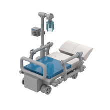 ScienceGrit Custom Brick-Built Medical Set - Hospital Bed | Figurine not included | Gift for Doctors, Nurses & Healthcare Professionals
