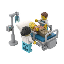 ScienceGrit Custom Brick-Built Medical Set - Hospital Bed | Figurine not included | Gift for Doctors, Nurses & Healthcare Professionals