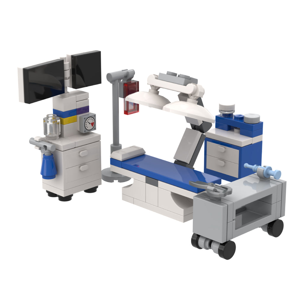 ScienceGrit Custom Brick-Built Medical Set - Operating Room