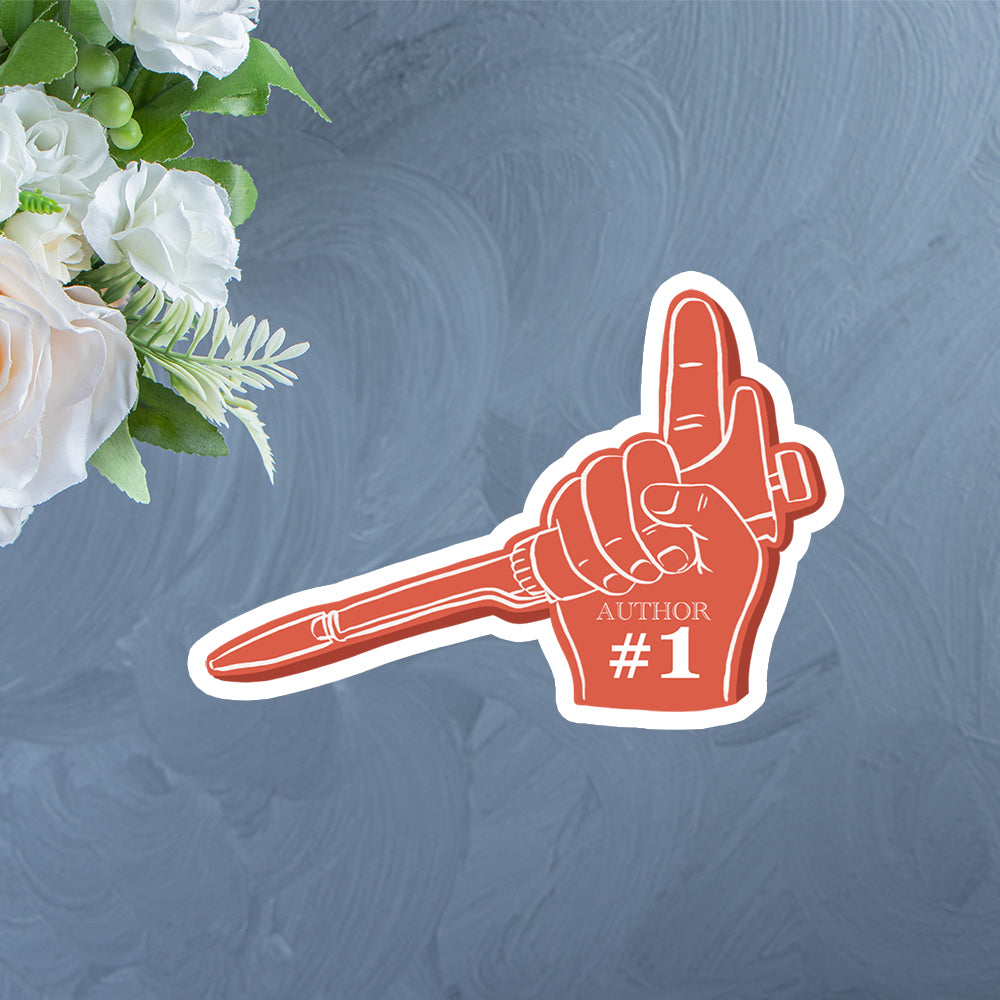 First Author Foam Finger Sticker – ScienceGrit