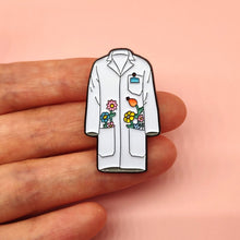 Floral Lab Coat Enamel Pin | Gift for Scientists