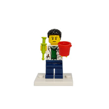 Custom LEGO® Lab Set - Male Scientist Minifigure with Micropipette and Lab Ice Bucket | Gift for Biologists, Chemists, Medical Lab Technicians, and Biology Enthusiasts