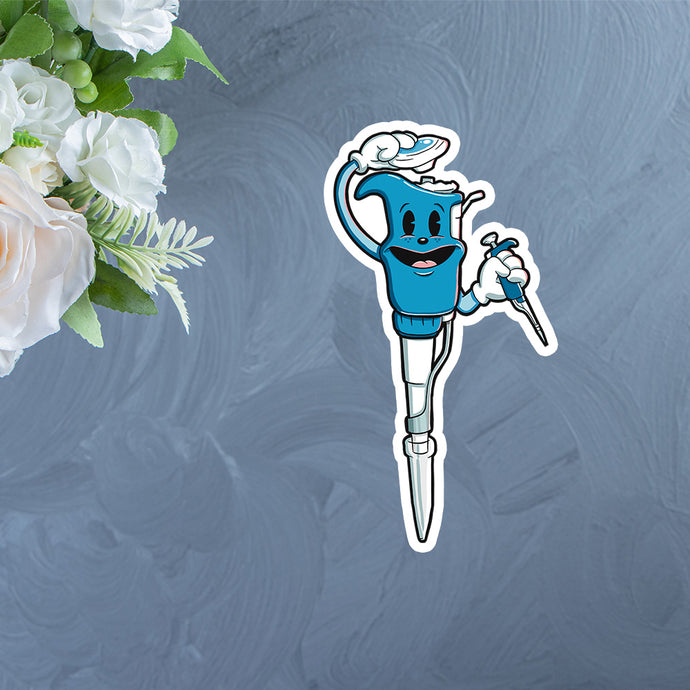 Mr. Pipette Sticker