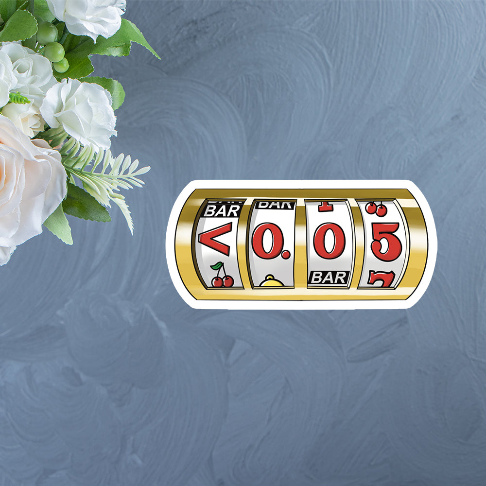 P-Value Slot Machine Sticker – ScienceGrit