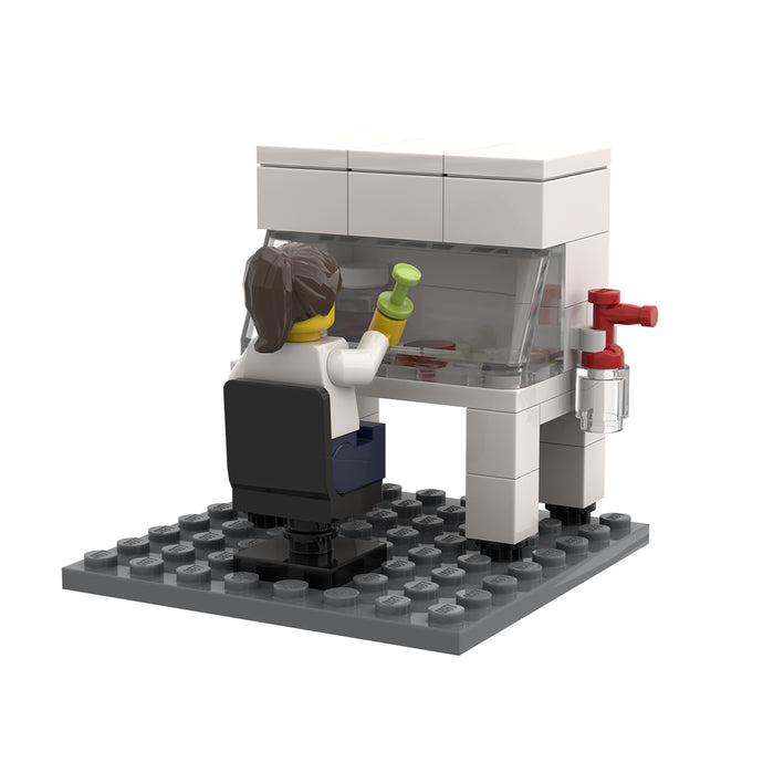 Custom LEGO® Lab Set - Biosafety Cabinet V2 | (Minifigure not included) | Gift for Biologists, Medical Lab Technicians, and Biology Enthusiasts