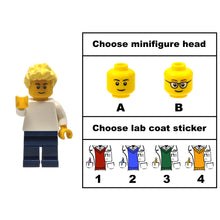 Custom LEGO® Lab Set - Male Scientist Minifigure | Gift for Biologists, Chemists, Medical Lab Technicians, and Biology Enthusiasts