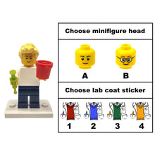 Custom LEGO® Lab Set - Male Scientist Minifigure with Micropipette and Lab Ice Bucket | Gift for Biologists, Chemists, Medical Lab Technicians, and Biology Enthusiasts