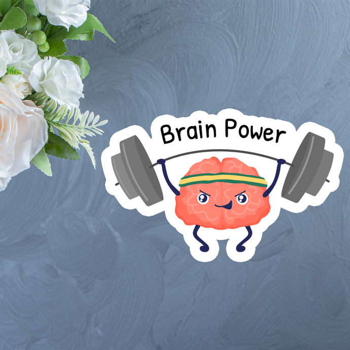 Brain Power Sticker