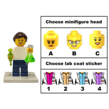 Custom LEGO® Lab Set - Female Scientist Minifigure with Micropipette and Flask | Gift for Chemists, Biologists, Medical Lab Technicians, and Science Enthusiasts