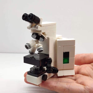 Custom LEGO® Lab Set - Microscope | Gift for Pathologists, Biologists, Histotechnologists, Cytotechnologists, Forensic Scientists, Lab Scientists, and Science Enthusiasts