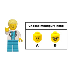 A male doctor figurine with a stethoscope.