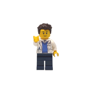 Custom LEGO® Lab Set - Male Scientist Minifigure | Gift for Biologists, Chemists, Medical Lab Technicians, and Biology Enthusiasts