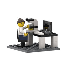 Custom LEGO® Lab Set - Microscope Station | (Minifigure not included) | Gift for Pathologists, Biologists, Histotechnologists, Cytotechnologists, Forensic Scientists, Lab Scientists, and Science Enthusiasts