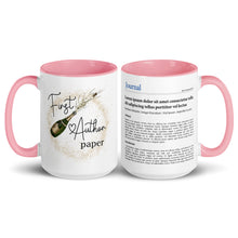 Publication Mug (Handle & Inside in Pink) - Perfect Gift for Master's/PhD Students, Postdocs, Professors, Researchers, and Scientists