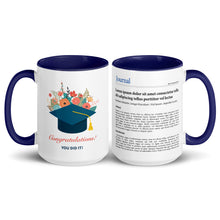 Publication Mug (Handle & Inside in Navy Blue) - Perfect Gift for Master's/PhD Students, Postdocs, Professors, Researchers, and Scientists