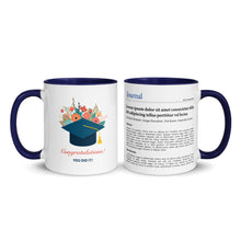 Publication Mug (Handle & Inside in Navy Blue) - Perfect Gift for Master's/PhD Students, Postdocs, Professors, Researchers, and Scientists