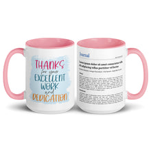 Publication Mug (Handle & Inside in Pink) - Perfect Gift for Master's/PhD Students, Postdocs, Professors, Researchers, and Scientists