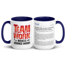 Publication Mug (Handle & Inside in Navy Blue) - Perfect Gift for Master's/PhD Students, Postdocs, Professors, Researchers, and Scientists