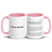 Publication Mug (Handle & Inside in Pink) - Perfect Gift for Master's/PhD Students, Postdocs, Professors, Researchers, and Scientists