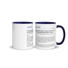 Publication Mug (Handle & Inside in Navy Blue) - Perfect Gift for Master's/PhD Students, Postdocs, Professors, Researchers, and Scientists