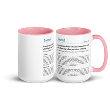 Publication Mug (Handle & Inside in Pink) - Perfect Gift for Master's/PhD Students, Postdocs, Professors, Researchers, and Scientists