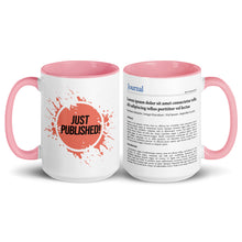 Publication Mug (Handle & Inside in Pink) - Perfect Gift for Master's/PhD Students, Postdocs, Professors, Researchers, and Scientists