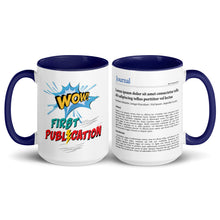 Publication Mug (Handle & Inside in Navy Blue) - Perfect Gift for Master's/PhD Students, Postdocs, Professors, Researchers, and Scientists